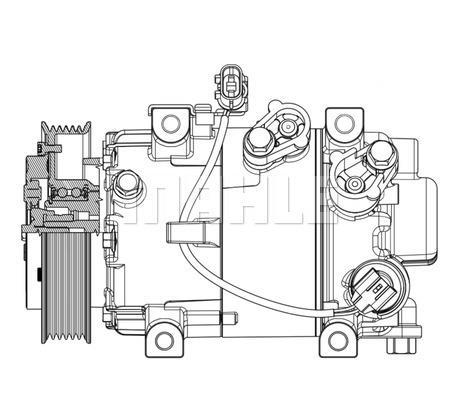 Compresseur, climatisation MAHLE Aftermarket ref. ACP 628 000P