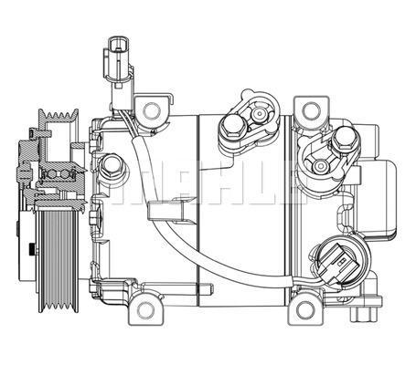 Compresseur, climatisation MAHLE Aftermarket ref. ACP 629 000P