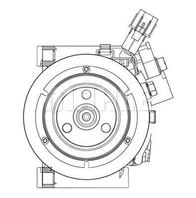 Compresseur, climatisation MAHLE Aftermarket ref. ACP 629 000P