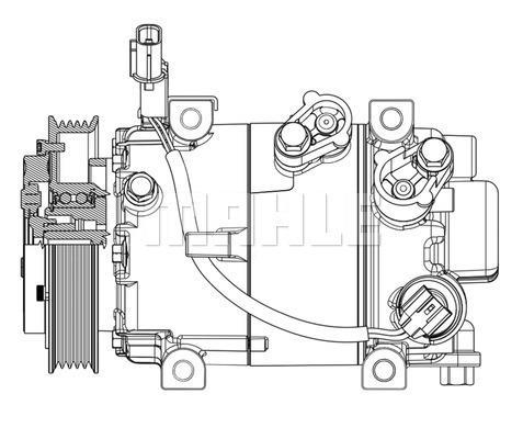 Compresseur, climatisation MAHLE Aftermarket ref. ACP 629 000P