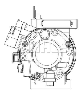 Compresseur, climatisation MAHLE Aftermarket ref. ACP 631 000P