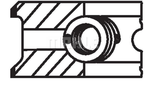 Segmentos de pistão MAHLE Aftermarket ref. 008 65 N4