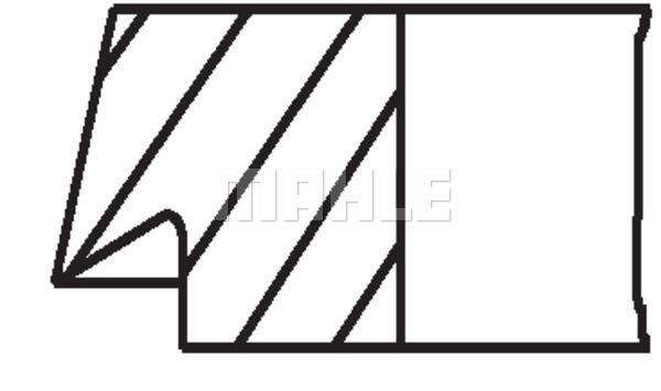 Segmentos de pistão MAHLE Aftermarket ref. 081 76 V1