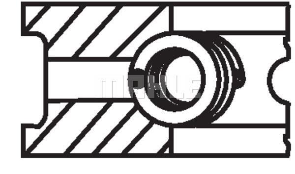 Segmentos de pistão MAHLE Aftermarket ref. 029 43 N2