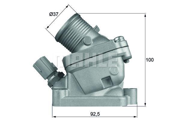 Thermostat d'eau (Calorstat) MAHLE Aftermarket ref. TH 36 90D