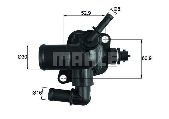 Thermostat d'eau (Calorstat) MAHLE Aftermarket ref. TI 251 88D