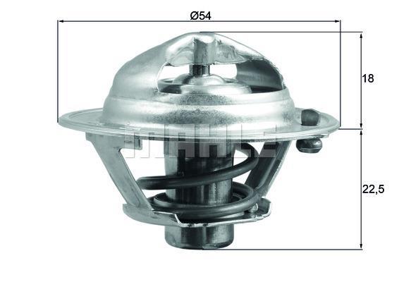 Thermostat d'eau (Calorstat) MAHLE Aftermarket ref. TX 166 85D