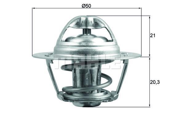 Thermostat d'eau (Calorstat) MAHLE Aftermarket ref. TX 196 75D