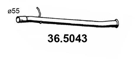 Tuyau d'échappement (Tuyau d'échappement) ASSO MARMITTE srl ref. 36.5043