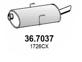 Silencieux arrière (Pot d'échappement) ASSO MARMITTE srl ref. 36.7037