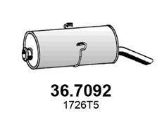 Silenciador trasero ASSO MARMITTE srl ref. 36.7092