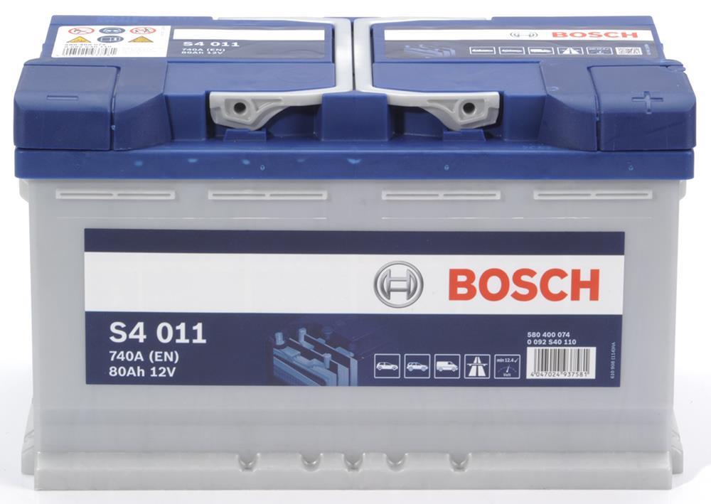 Batterie (de voiture) BOSCH 80.0 Ah - S4 011 - ref. 0 092 S40 110