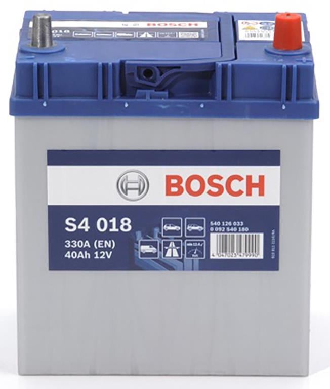 Batterie (de voiture) BOSCH 40.0 Ah - S4 018 - ref. 0 092 S40 180