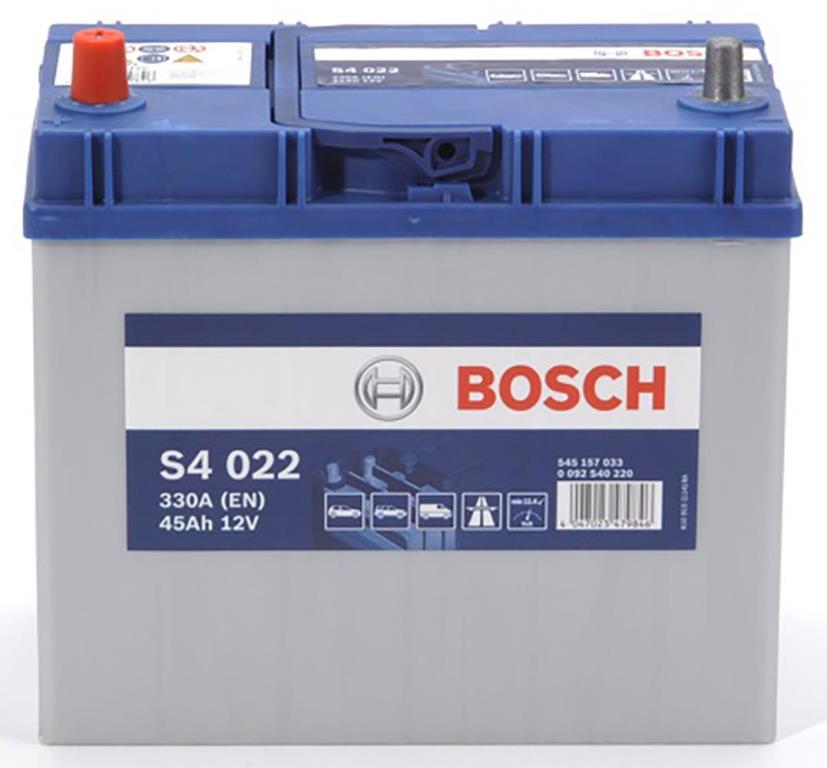 Batterie (de voiture) BOSCH 45.0 Ah - S4 022 - ref. 0 092 S40 220