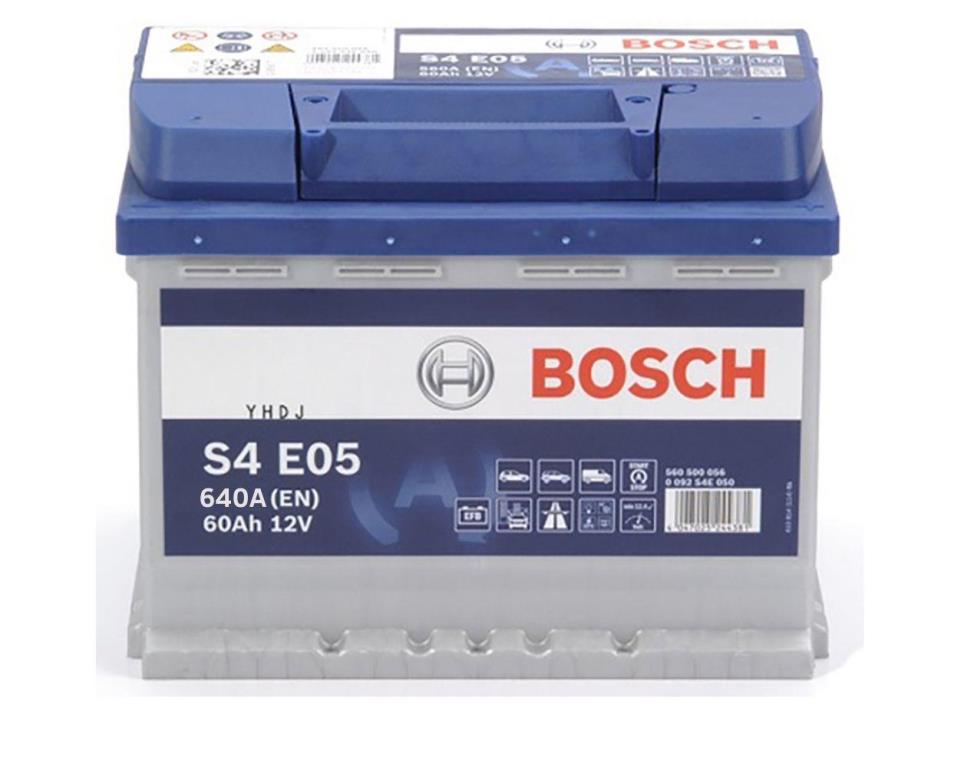 Batterie (de voiture) BOSCH 60.0 Ah - S4E 05 - ref. 0 092 S4E 051
