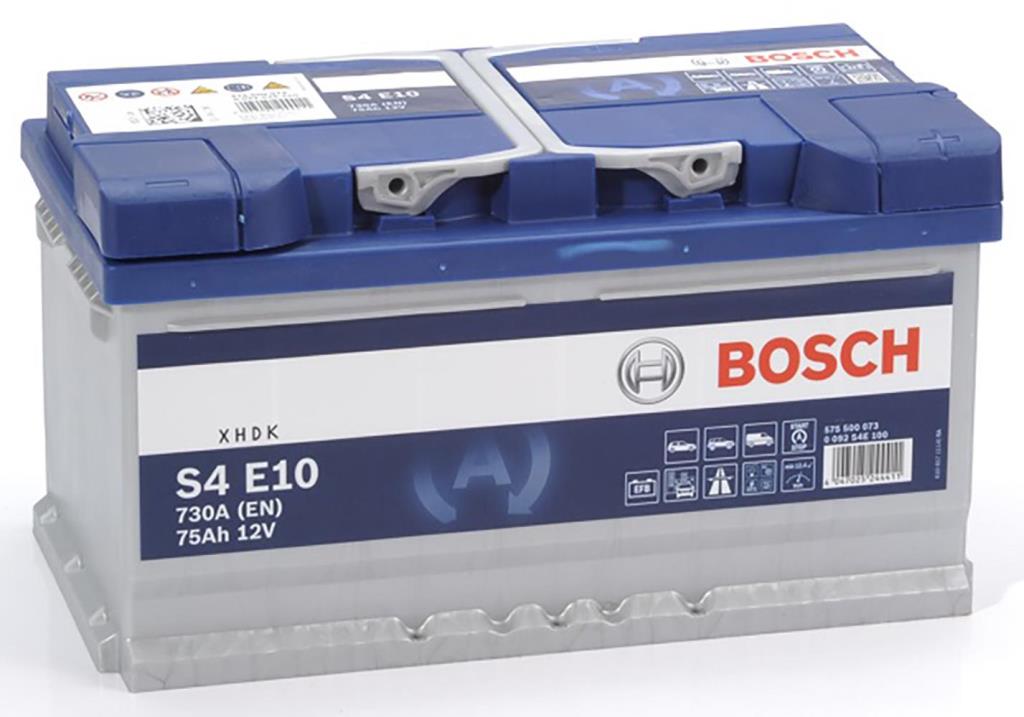 Batterie BOSCH 75 Ah - S4E 10 - ref. 0 092 S4E 100 au meilleur prix - Oscaro