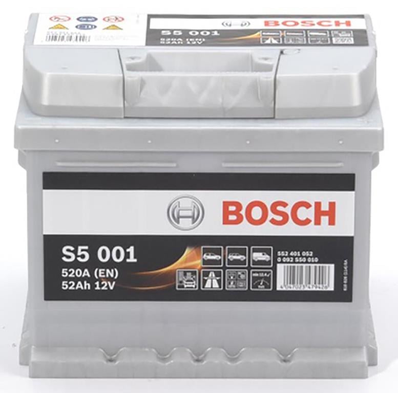 Batterie (de voiture) BOSCH 52.0 Ah - S5 001 - ref. 0 092 S50 010