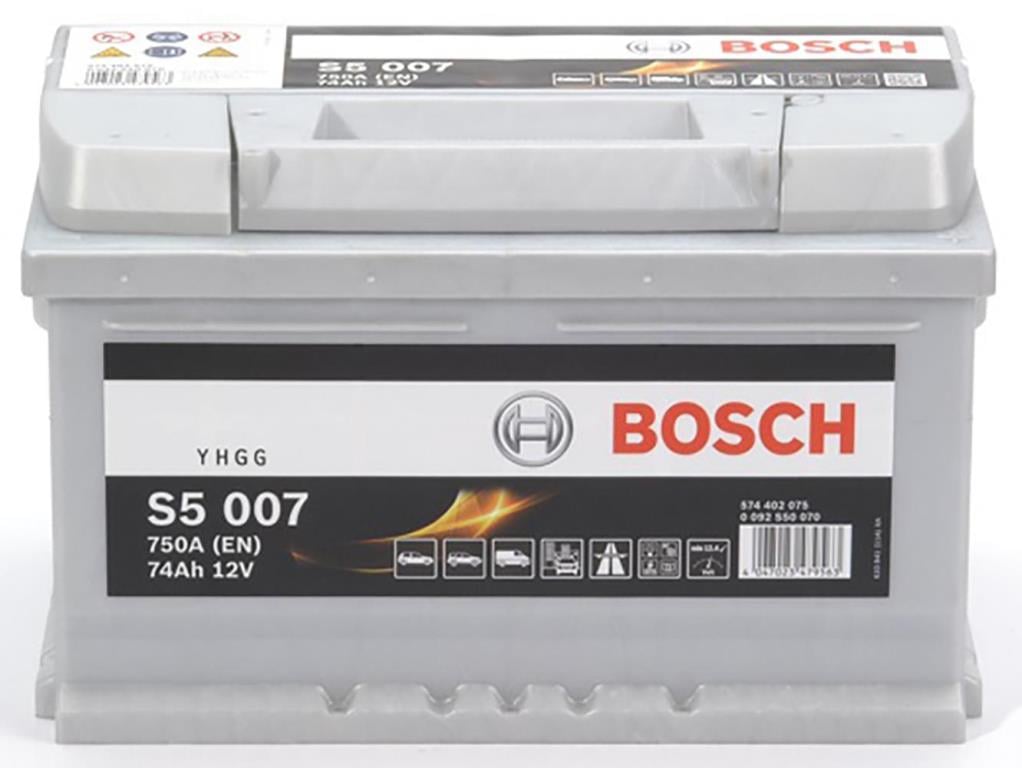 Batterie (de voiture) BOSCH 74.0 Ah - S5 007 - ref. 0 092 S50 070