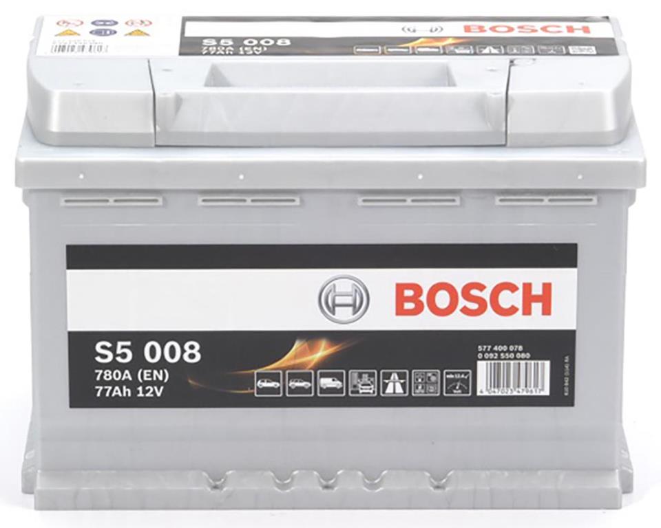 Batterie (de voiture) BOSCH 77.0 Ah - S5 008 - ref. 0 092 S50 080