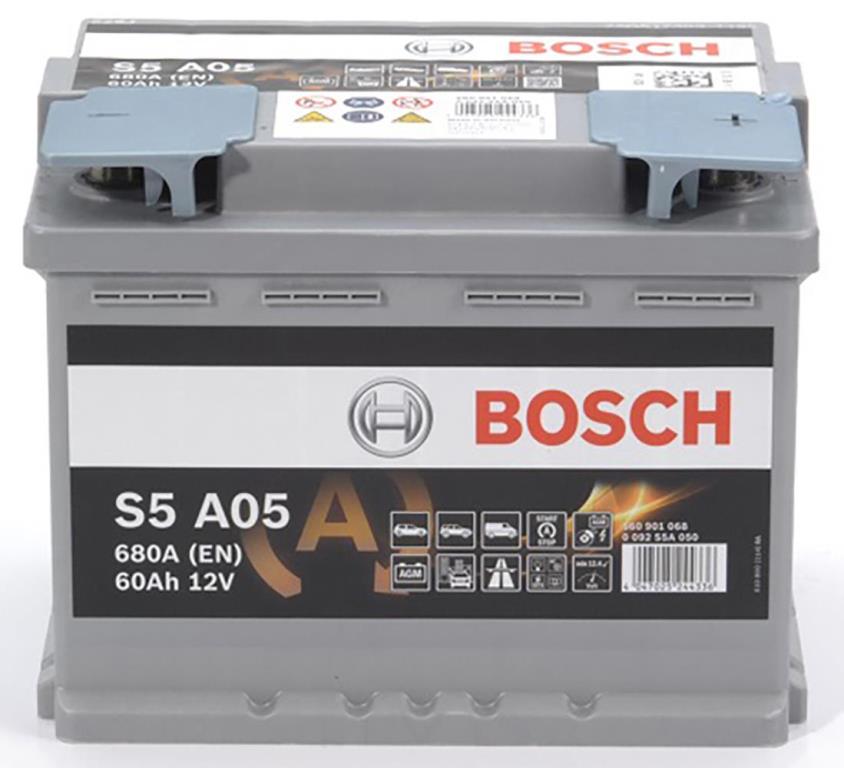 Batterie (de voiture) BOSCH 60.0 Ah - S5 A05 - ref. 0 092 S5A 050