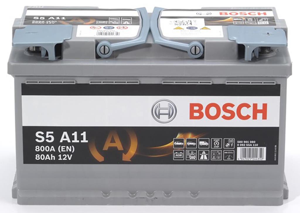 Batterie (de voiture) BOSCH 80.0 Ah - S5 A11 - ref. 0 092 S5A 110