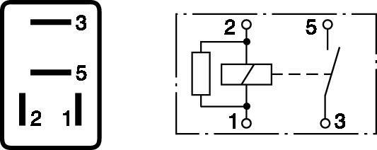 Relais de projecteur antibrouillard BOSCH ref. 0 332 011 007