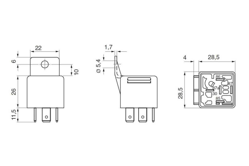 Relé, bomba de combustible BOSCH ref. 0 332 019 151