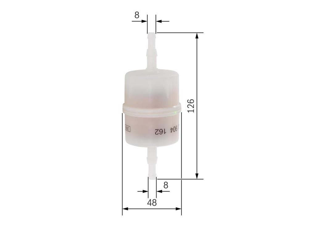 Filtre à carburant (Filtre à gasoil) BOSCH ref. 0 450 904 162