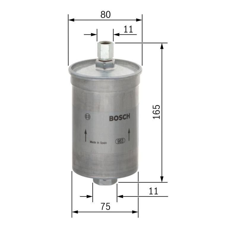 Filtre à carburant (Filtre à gasoil) BOSCH ref. 0 450 905 281