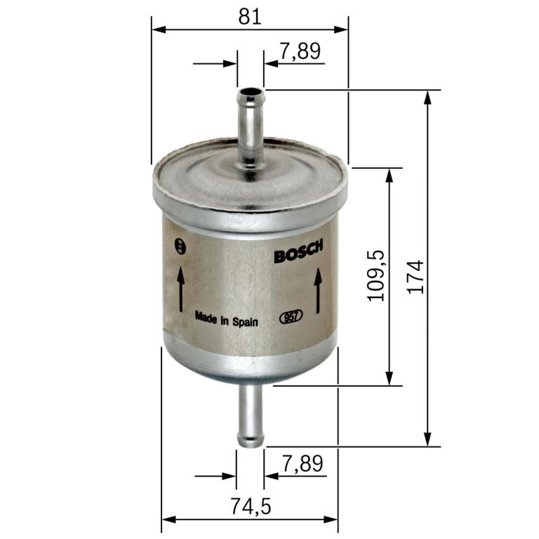 Filtro de combustível BOSCH ref. 0 450 905 318