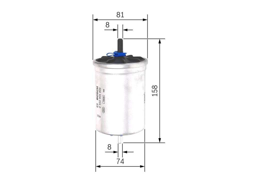 Filtre à carburant (Filtre à gasoil) BOSCH 0 450 905 903