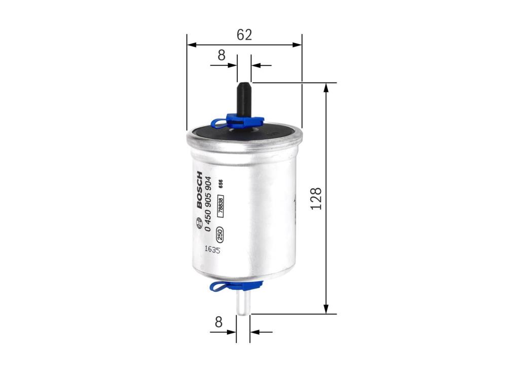 Filtre à carburant (Filtre à gasoil) BOSCH ref. 0 450 905 904