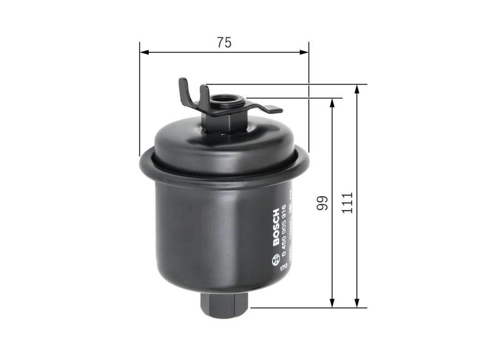 Filtre à carburant (Filtre à gasoil) BOSCH ref. 0 450 905 916