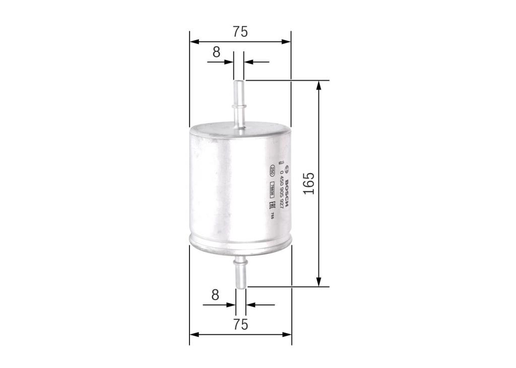 Filtre à carburant (Filtre à gasoil) BOSCH 0 450 905 927