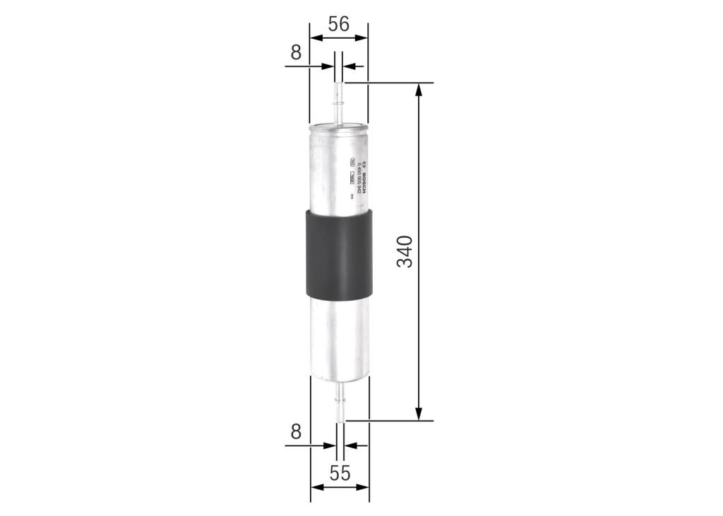 Filtre à carburant (Filtre à gasoil) BOSCH 0 450 905 942