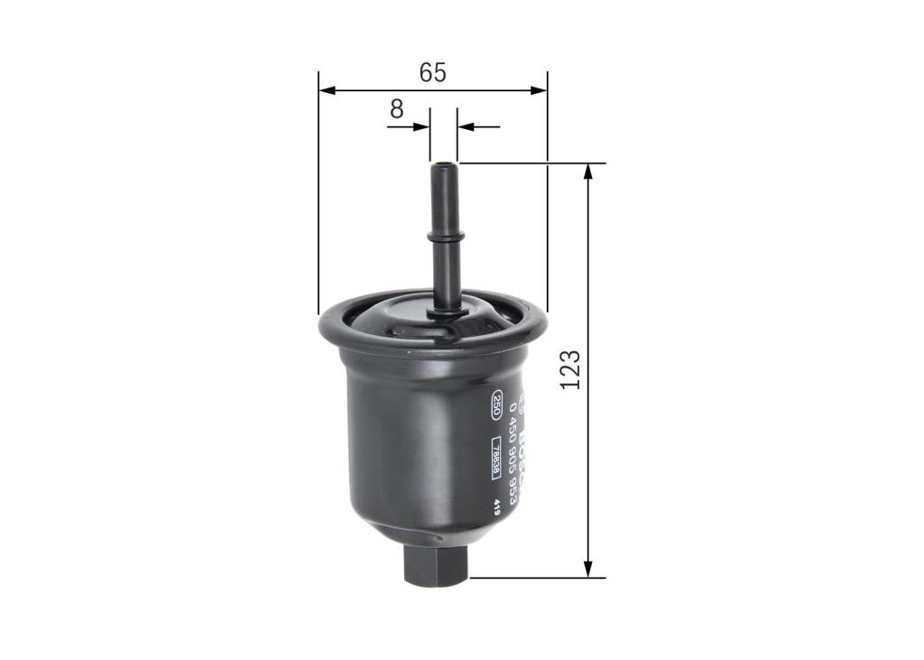 Filtro combustible BOSCH 0 450 905 953