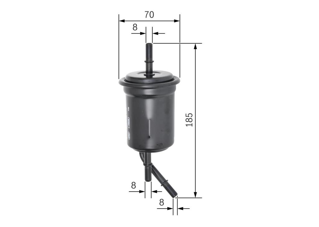 Filtre à carburant (Filtre à gasoil) BOSCH 0 450 905 970
