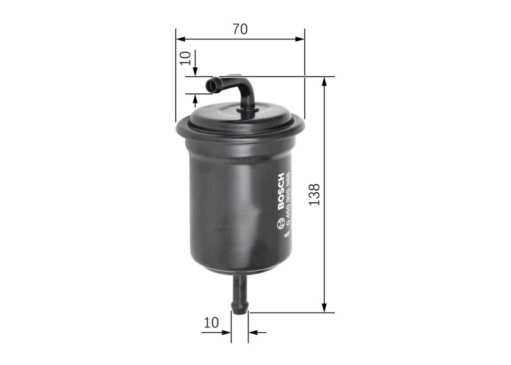 Filtre à carburant (Filtre à gasoil) BOSCH ref. 0 450 905 986