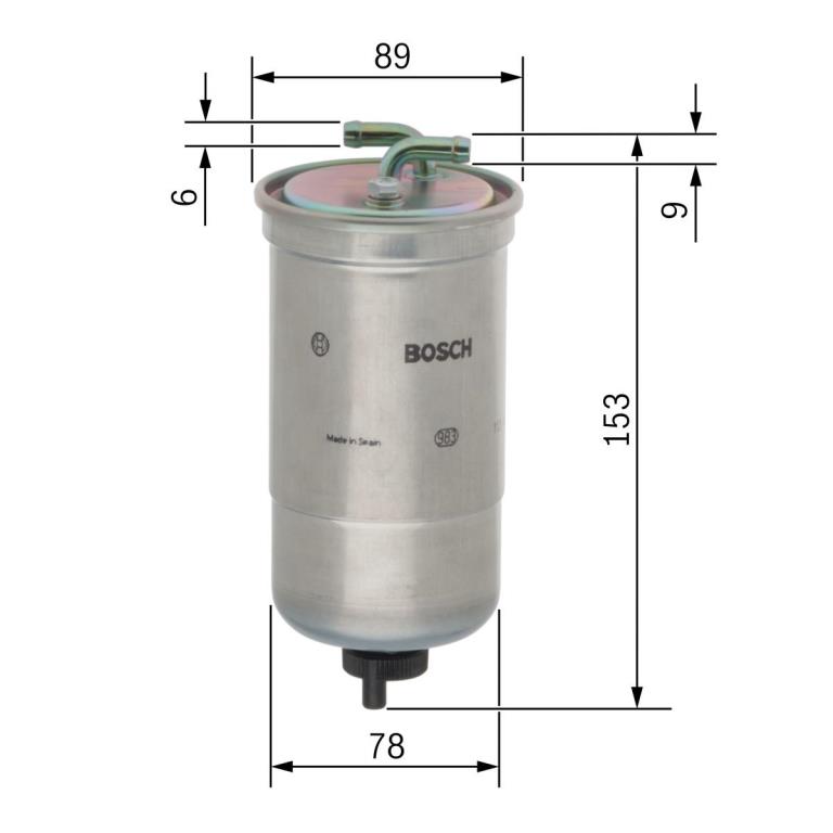 Filtro combustible BOSCH ref. 0 450 906 172