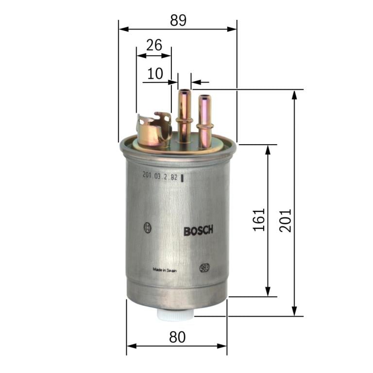 Filtre à carburant (Filtre à gasoil) BOSCH ref. 0 450 906 376