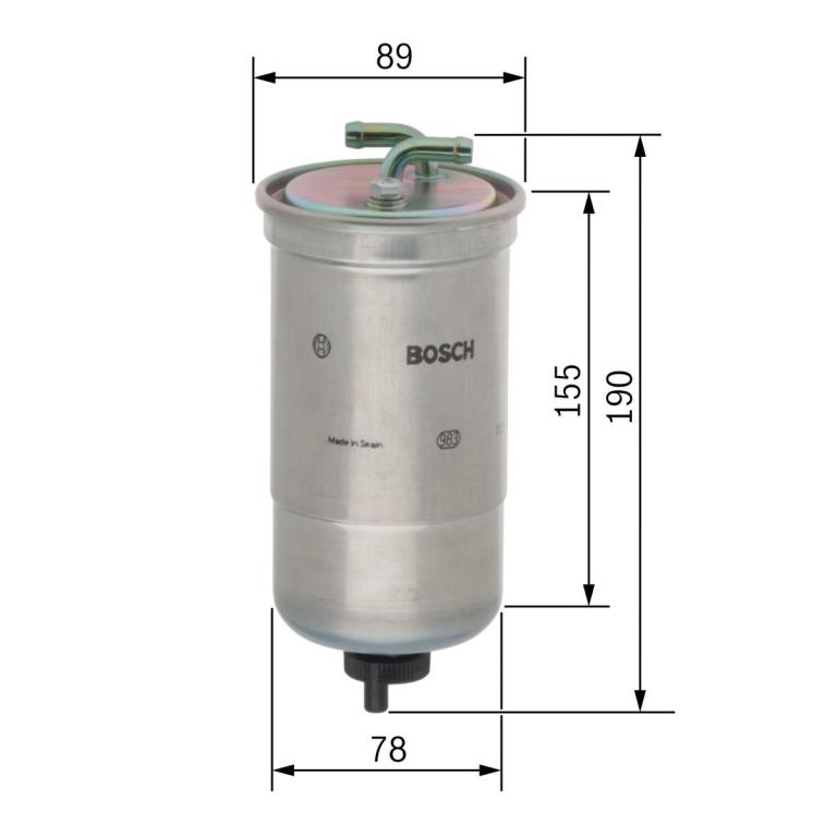 Filtro de combustível BOSCH 0 450 906 442