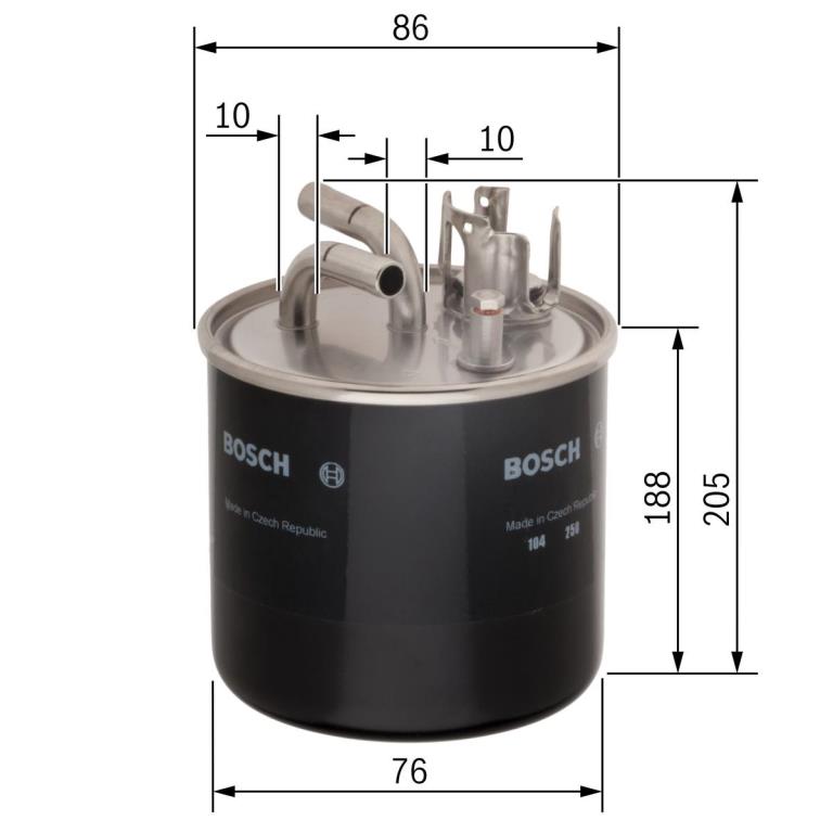 Filtre à carburant (Filtre à gasoil) BOSCH ref. 0 450 906 459