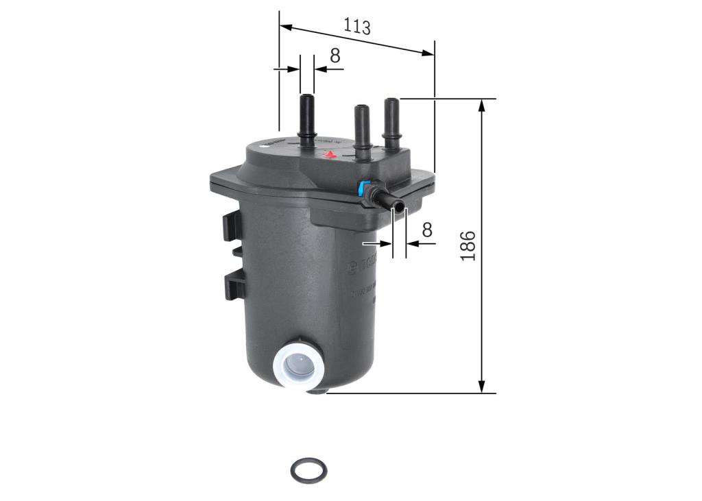 Filtre à carburant (Filtre à gasoil) BOSCH ref. 0 450 907 008