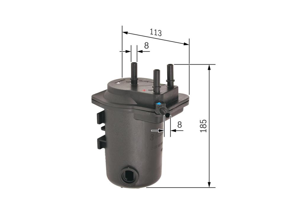 Filtre à carburant (Filtre à gasoil) BOSCH ref. 0 450 907 011