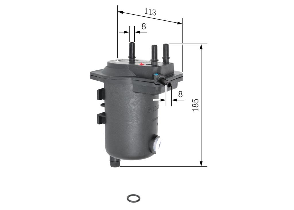 Filtre à carburant (Filtre à gasoil) BOSCH 0 450 907 012