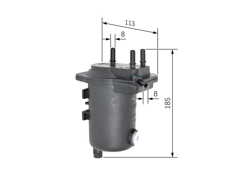Filtre à carburant (Filtre à gasoil) BOSCH 0 450 907 014
