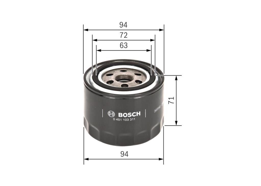Filtro de aceite BOSCH ref. 0 451 103 311