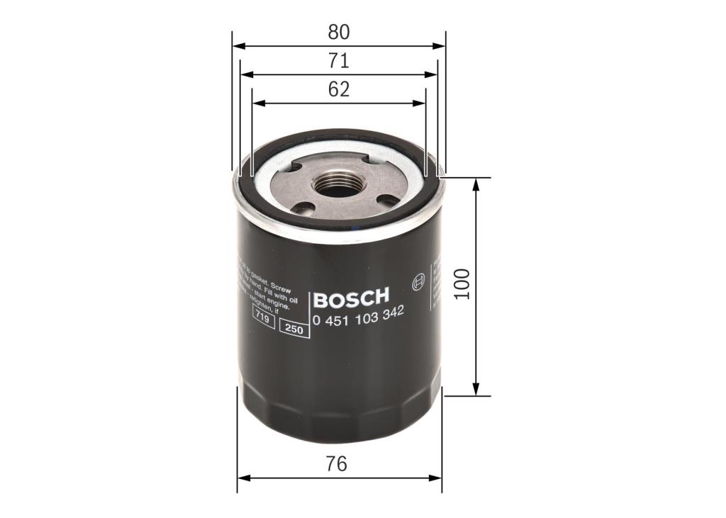 Filtro de aceite BOSCH 0 451 103 342