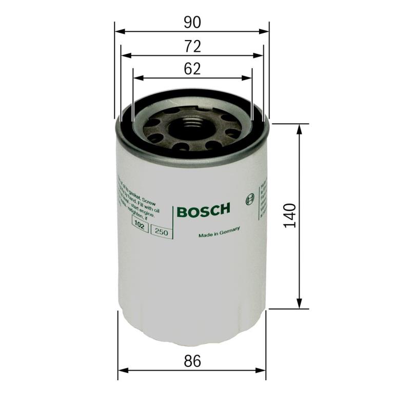 Filtro de óleo BOSCH ref. 0 451 103 347