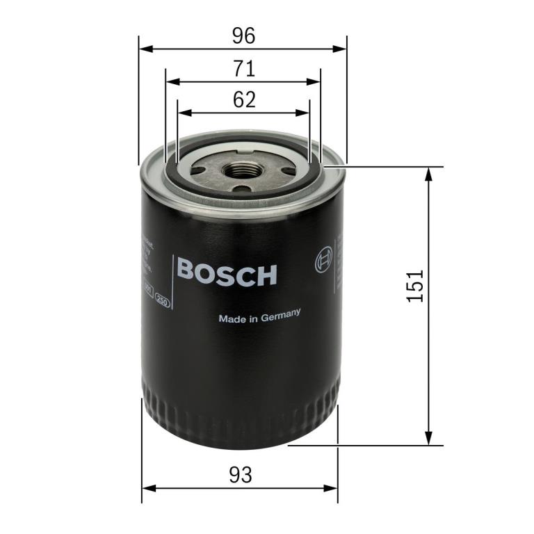 Filtre à huile BOSCH ref. 0 451 203 012